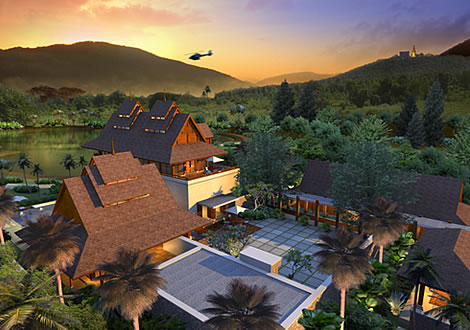 Artist rendering of house template CHIANGMAI from Small Communities & Resorts