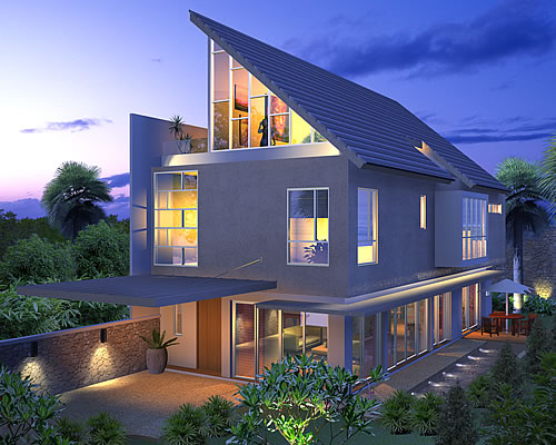 Artist rendering of house template CASSANTHRA from New Houses Range