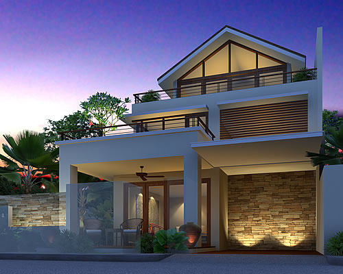 Artist rendering of house template GIORGINIA from New Houses Range