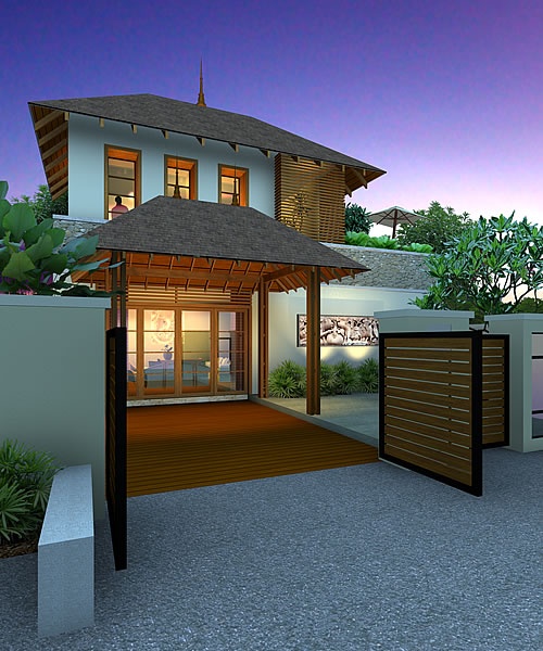 Artist rendering of house template KRYSTHOLLIA from Resort Homes Range
