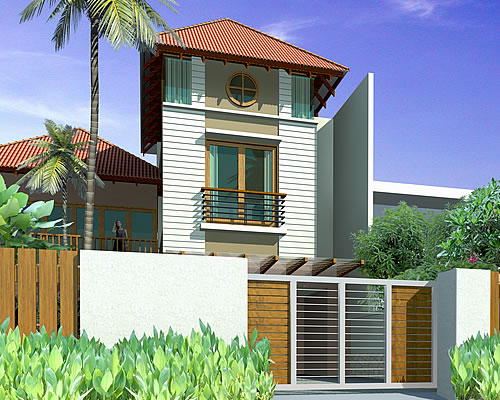 Artist rendering of house template XALIANTHE from Resort Homes Range